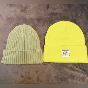 LIKE NEW Beanies: Aritzia TNA &
Herschel Supply Co.